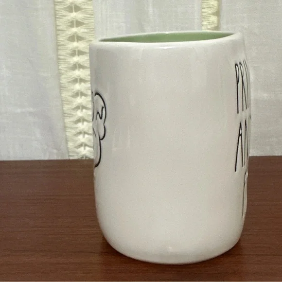 RAE DUNN Disney "PRINCESS AND THE FROG" Double Sided Mug GREEN Interior Used - Picture 4 of 6